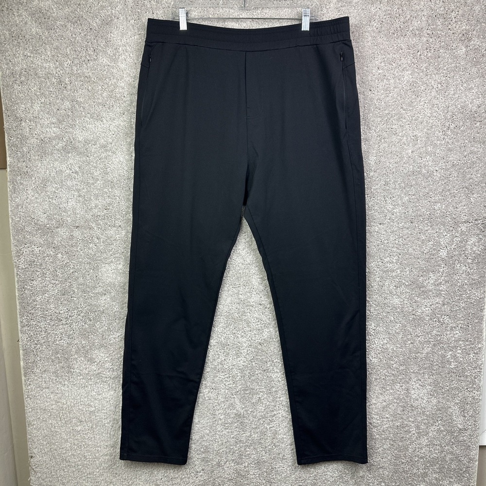 Public Rec Pants Mens 40/34 Black All Day Everyday Jogger Run Gym Lift Active‎